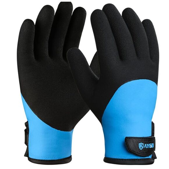 kaygo black gloves cold weather thermal work waterproof weatherproof Large NEW - Picture 1 of 2